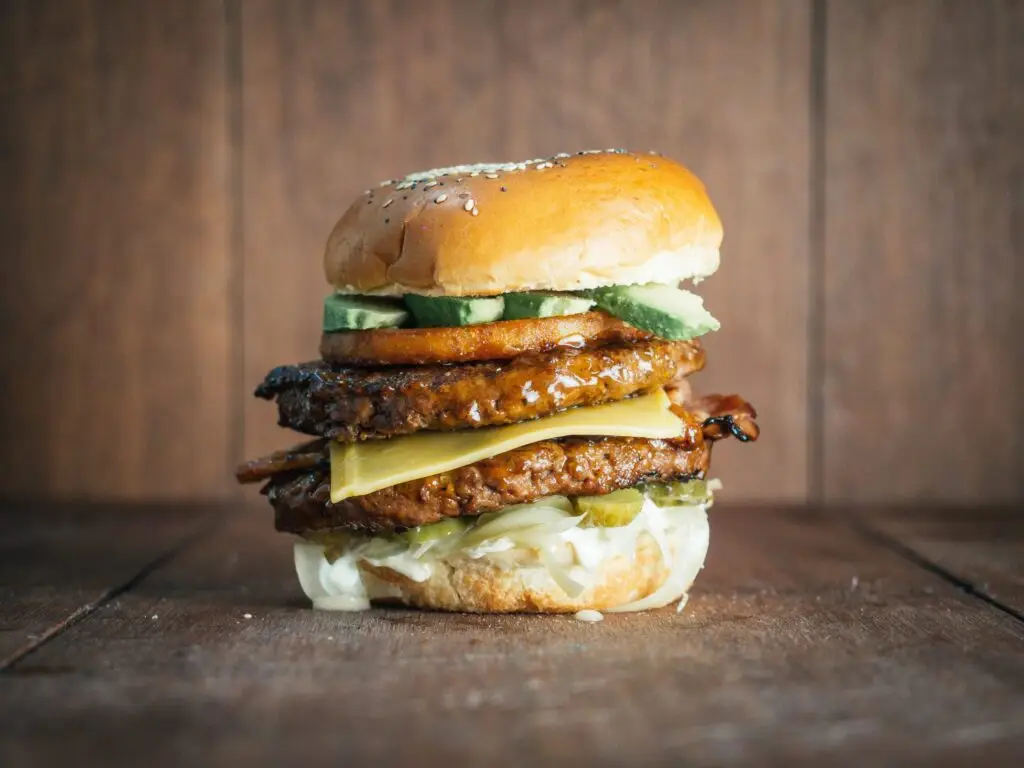 Fully loaded burger